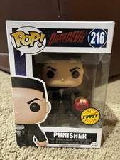 Funko Pop! Marvel Daredevil W/ Mask 216 Punisher Limited Edition Chase VAULTED