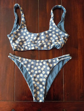 Bikini blau geblümt, Gr. M, ZAFUL