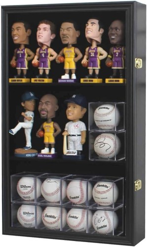 Black - Bobblehead / Action Figure / Baseball - Display Case / Shadow Box