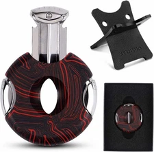 Round G10 V-Cut Cigar Cutter 60 Ring Gauge w Gift Box (Cigar Cutter & Holder)