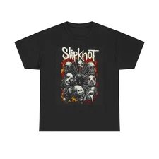 Slip knot Graphic T Shirt Vintage Rock Band Merch Retro Unisex Heavy Cotton Tee
