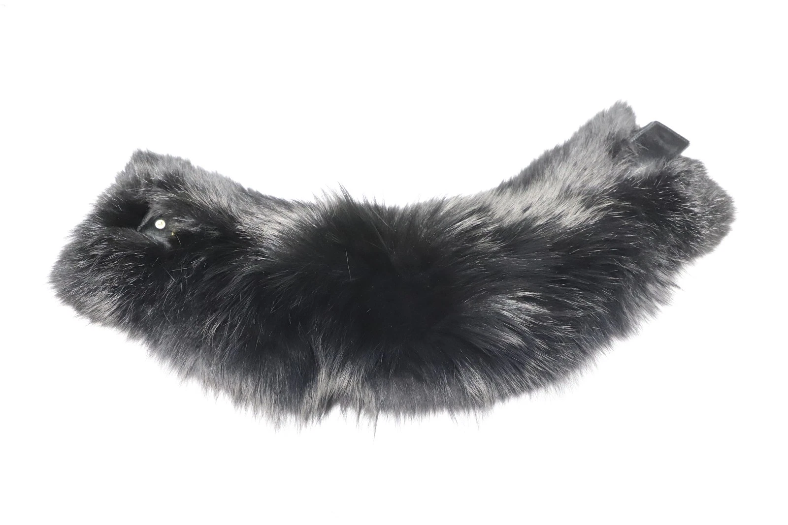 Foulard Gucci en fourrure de renard femme noir taille unique