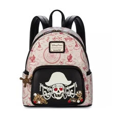 Disney Glow In The Dark Jeweled Pirates of the Caribbean Loungefly Backpack NEW
