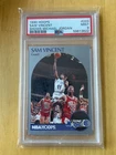 Michael Jordan #12 On Sam Vincent Card 1990 Hoops Psa 9