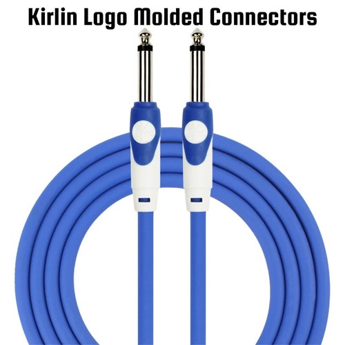 Kirlin 10 FT Guitar LightGear Instrument Cable BLUE ST./SAME LGI-201/BL 4 PACK - Picture 2 of 7