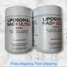 FOR 2 Sport Liposomal NAD+ ULTRA 90 Vegetable Capsules EXP05/2026+ NEW SHIP
