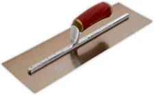 Permashape Finishing Trowel, 14 X 5 Inch Broken-In Golden Stainless Steel Concre