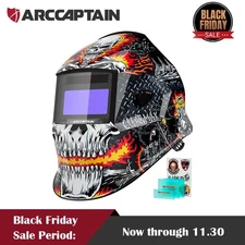 ARCCAPTAIN Large View Area TrueColor Welder Helmet Auto-Darkening Welding Helmet