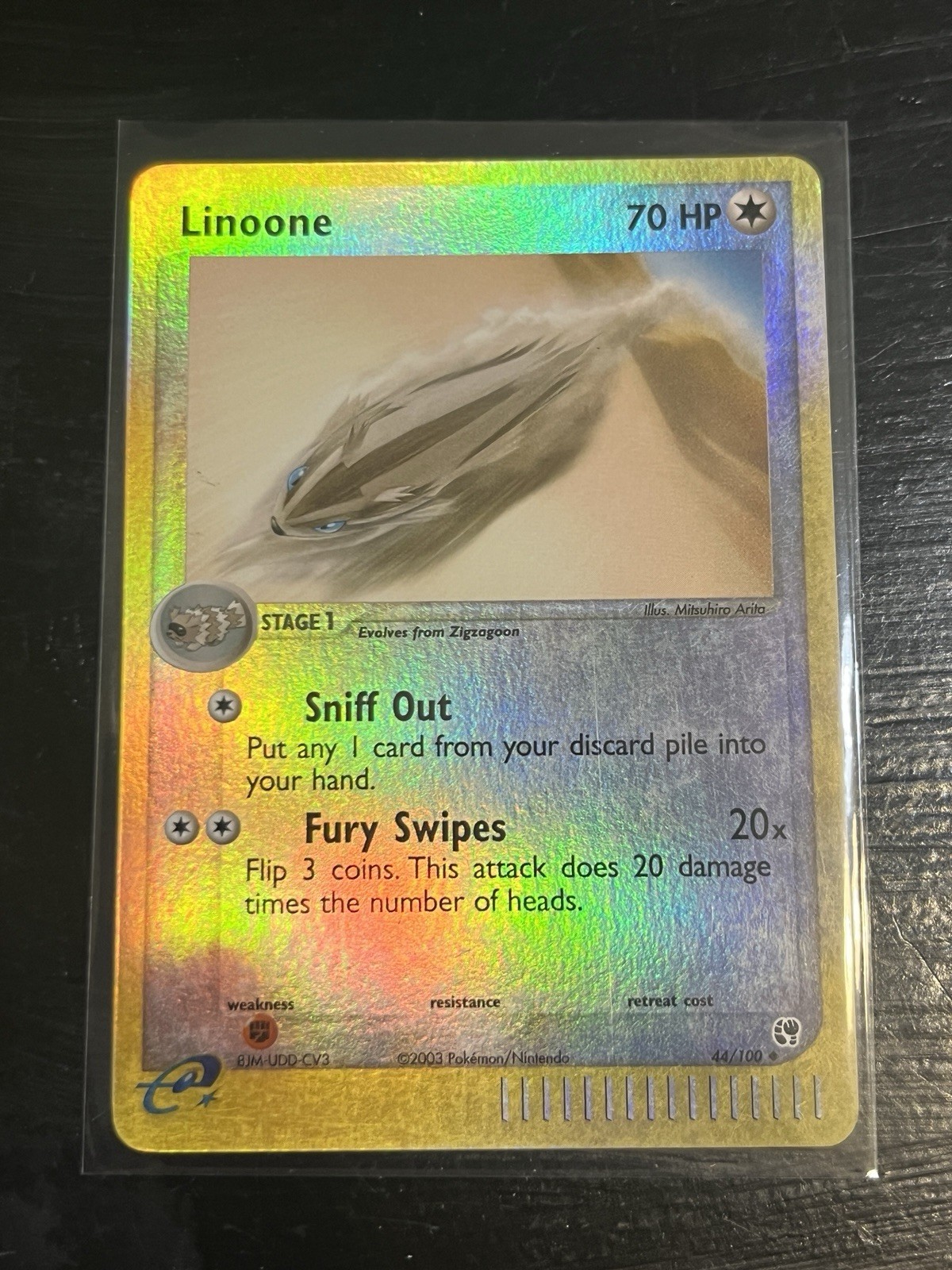 Linoone 44/100 Reverse Holo EX Sandstorm 2003 Pokemon TCG Card