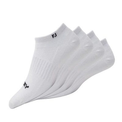 Men's ProDry Lightweight Low Cut 2-Pack Socks, White, Fits Shoe Size 7-12
