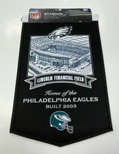 Philadelphia Eagles Lincoln Field NFL Winning Streak Embroidered Stadium Banner!