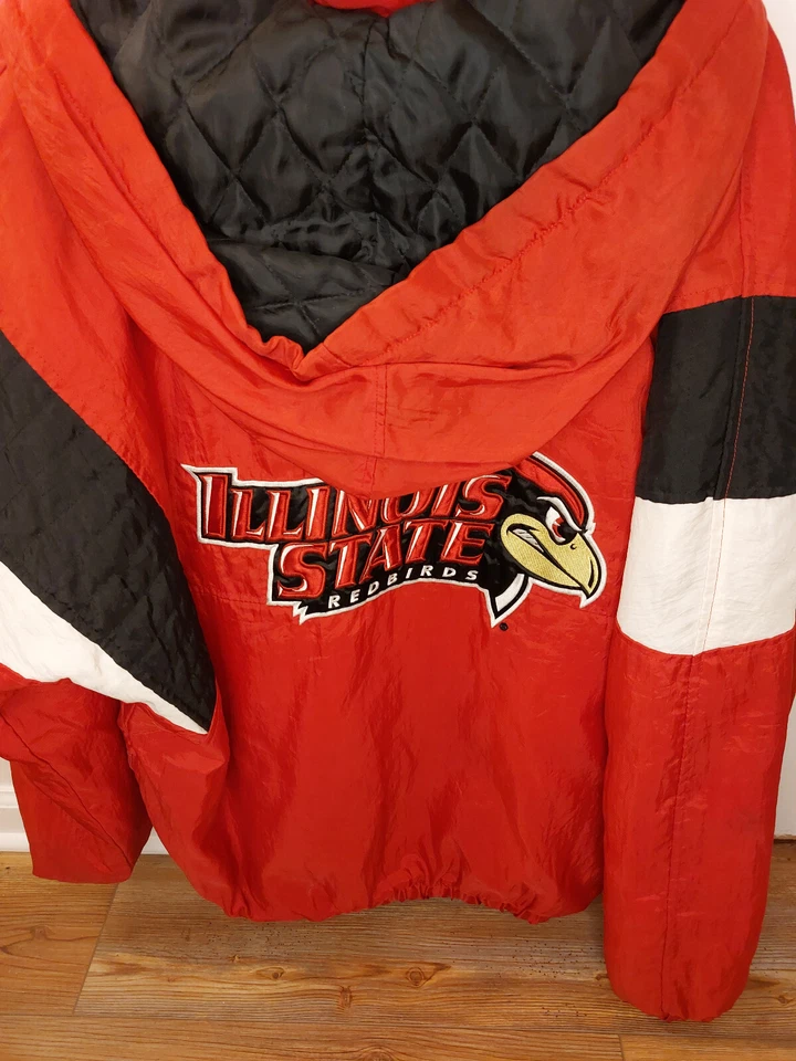 Mens Illinois State University pullover hoodie puffer jacket men XL mens Bird - Image 4 of 4