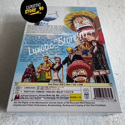 DVD Anime ONE PIECE Vol. 1-330 Complete Boxset (Box 1) English