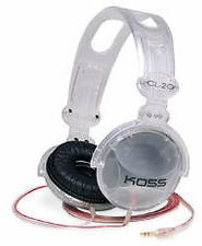 Koss CL-20 Clear Stereo Headphones - 182296 - 8FT CORD