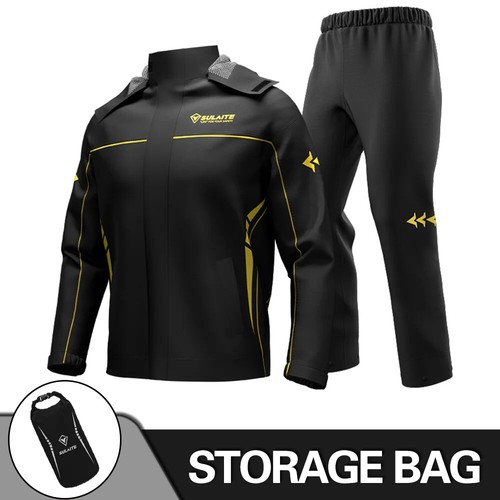 Motorcycle Raincoat Suit Rainstorm Prevention Jacket Pants Camping Hiking Moto - Picture 31 of 32