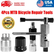 4x Bike Repair Tools (2 Bottom Bracket Remover, Chain Breaker, Crank Extractor)