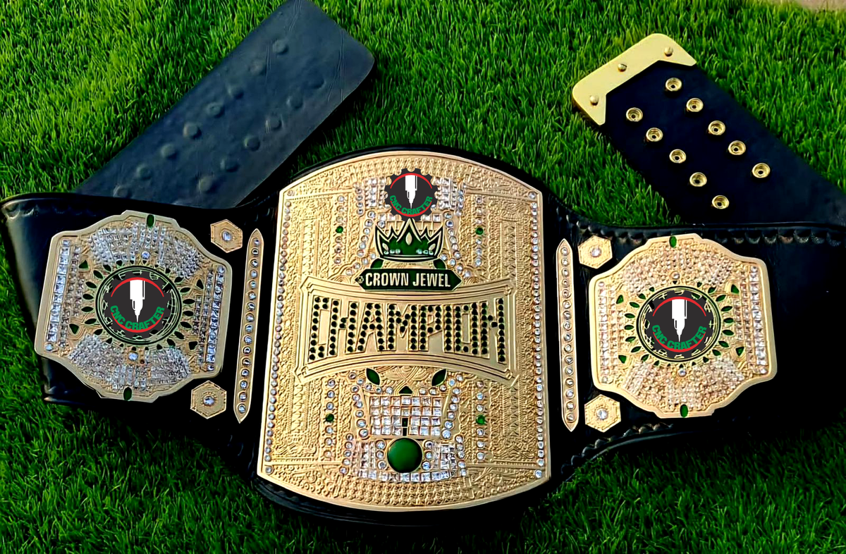 NEW CROWN JEWEL CHAMPIONSHIP TITLE BELT,WRESTLING BELT,4MM  display picture 1