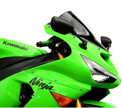 FLUO GREEN RACING DOUBLE BUBBLE SCREEN KAWASAKI ZX-6R 636 FLUO GREEN RACING DOUBLE BUBBLE SCREEN KAWASAKI ZX-6R 636