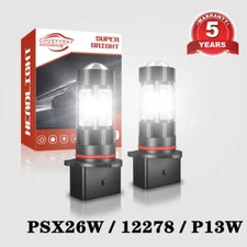 2X P13W LED Daytime Running Light DRL Bulb 6000K White For Mazda CX-5 2013-2015