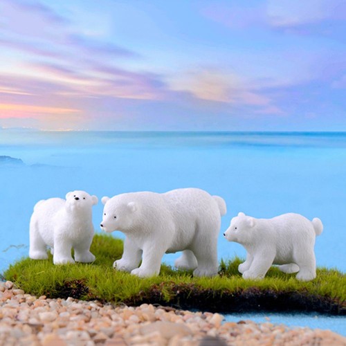 modell fee garten eisbären - figuren miniaturen simulation white bear tier - Bild 4 von 12
