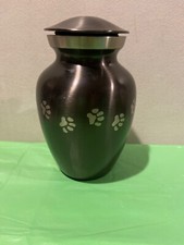 Ectoria Pet Cremation Urns, Dog Cat, Black, Extra Small.