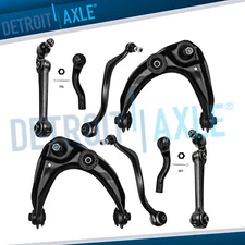 Front Upper Lower Control Arms Outer Tierods for Ford Fusion Lincoln MKZ Milan