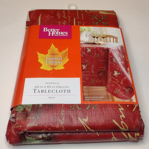 Elrene Home Fashions Shimmering, Rosso, 60 x 84 Oval (Tablecloth