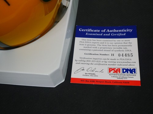 FUZZY THURSTON SIGNED RIDDELL MINI THROWBACK HELMET INSCRIBED "SBI & II" PSA COA - Picture 2 of 2
