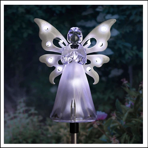 Solar Angel Lights by Eternal Light Memorial Light for Grave or Garden FREE ship