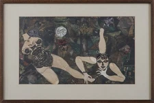 Wohl René Hinds, Collage, Contemporary American Artist