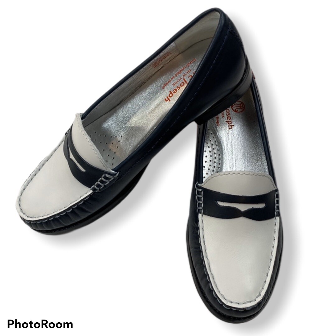 navy penny loafers womens