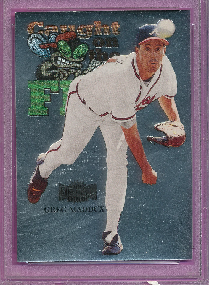 SILVER PSA 6 GREG MADDUX 1999 METAL UNIVERSE 243 CHROME FOIL PROFESSOR HOF TPHLC - Image 2 of 4