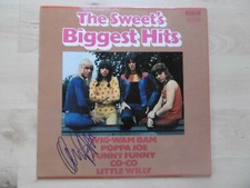 Andy Scott Autogramm signed LP-Cover "The Sweet´s Biggest Hits" Vinyl