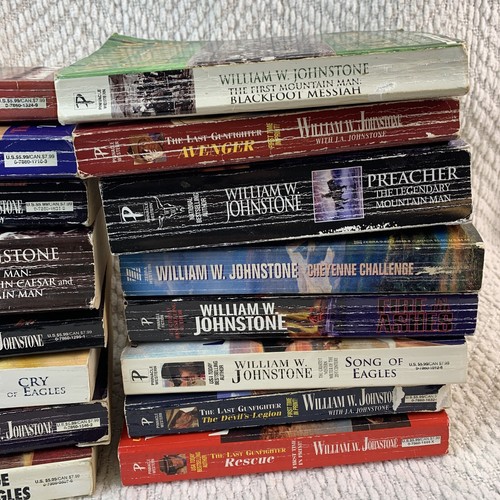 Lot of 16 William W. Johnstone PB Books Western Gunfighter Novels Mountain Man - Picture 3 of 14