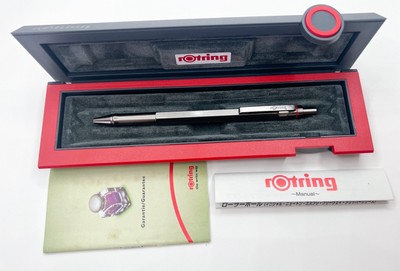 Rare New Rotring Newton Graphite Titanium Color Ballpoint Pen W 