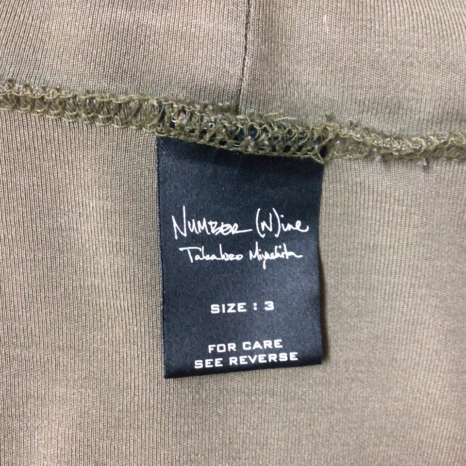 Camisa cuello alto verde oliva número (N)ine Foto 2 de 3