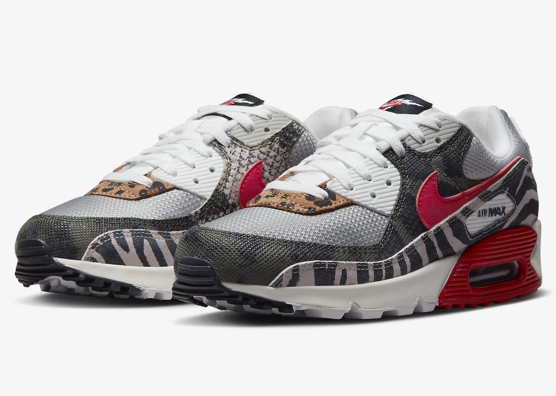Nike Air Max 90 “Animal Instinct” Tunnel Walk Red DZ4839-001 US Men Size 11  | eBay