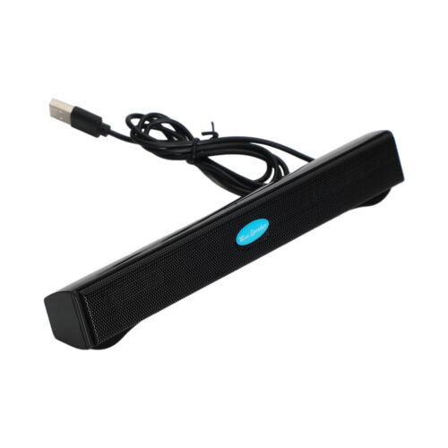 100HZ Wired USB Computer Lautsprecher Stereo Sound Bar für PC Laptop Schwarz - Bild 13 von 13