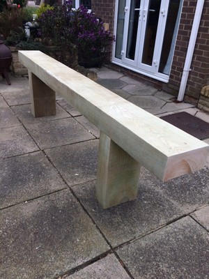 Handmade Garden Bench 2m In Length Ebay