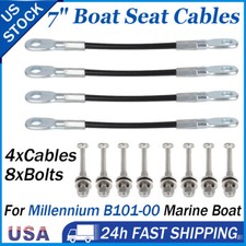 4Pcs 7 Boat Seat Cables w/ Bolts For Millenni...