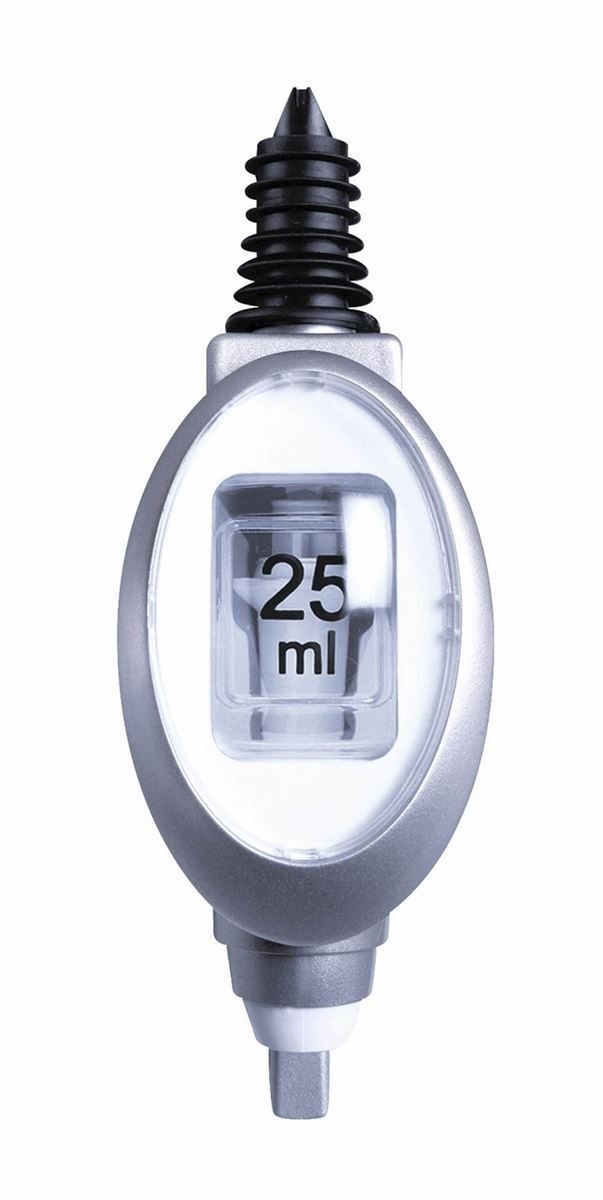 Spirit Measure Optic Bottle Dispenser - 25ml Silver Vogue Pourer for Bar Pub