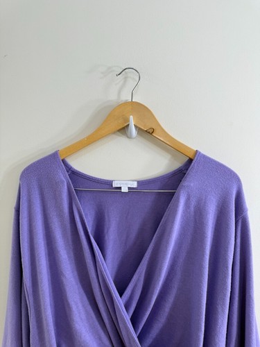 Beyond Yoga Women's Wrapped Up Pullover Sweater Soft Stretchy Lilac Size S - Picture 4 of 17