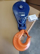 McKissick N420 8" Champion 15 Ton BLOCK & TACKLE Crosby hook block 3/4"-7/8"