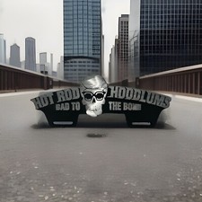 Vintage Cast Aluminum - Hot Rod Hoodlums Bad To The Bone - Rare Car Club Plaque Vintage Cast Aluminum - Hot Rod Hoodlums Bad To The Bone - Rare Car Club Plaque