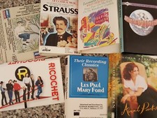 Lot of SEVEN Audio Cassette Inserts Art Work Papers 