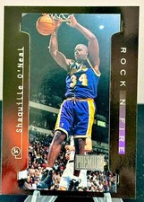 SHAQUILLE O'NEAL (HOF) 1997-1998 SKYBOX NM/MT INSERT ROCK N FIRE #3RF LOOK!