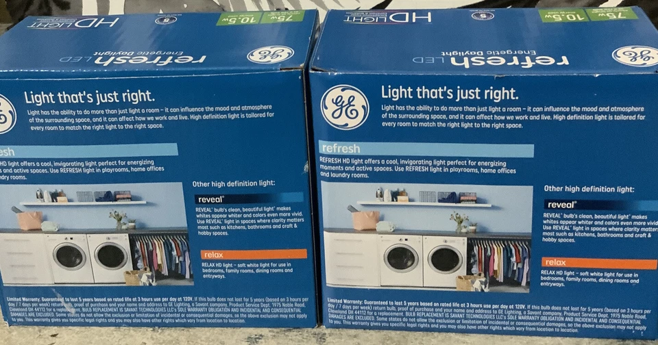 ⚡️GE Lighting LED A19 Light Bulb, HD Light White, 1100 Lumens (4pk) - Image 2 of 3