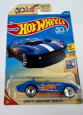 Hot Wheels 2018 Corvette Grand Sport Roadster 259/365 HW 50th Race