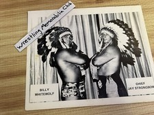 Original Chief Jay Strongbow Billy Whitewolf Promo Photo WWF Wrestling vintage
