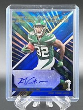 Michael Carter 2021 Panini Xr Luminous Endorsements Blue Rookie Auto SP /49